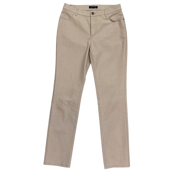 Lafayette 148 New York Women's Pants Size 6 Tan Neutral Classic Style - Picture 1 of 7
